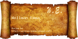 Wellman Emma névjegykártya